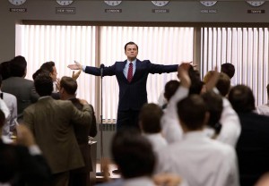 Jorden Belfort spreading his arms